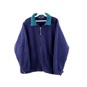 Vintage 90s EMS Fleece Jacket Navy Blue